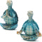 Sea Turtle Yoga Figurines Decorations, 2 Set Meditation Yoga Turtle Decor, Spring Summer Garden Meditating Turtle Crafts for Home Office Bathroom ...