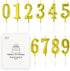Beanlieve 10-Pieces Numeral Birthday Candles - Cake Numeral Candles Number 0-9 Glitter Cake Topper Decoration for Birthday,Wedding Anniversary,Par...