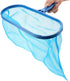 Blue Plastic Leaf Skimmer Fine Mesh Net Deep Bag Swimming Pool Pond Tub Cleaning Tool for Pool Walls, Bathroom, Floor, Tub, Shower and Kitchen Sur...