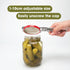 2PCS Adjustable Multifunctional Stainless Steel NEW Can Jar Openers for Weak Hand with Keychain Bottle Cap Gripper, Easy for Seniors with Arthriti...