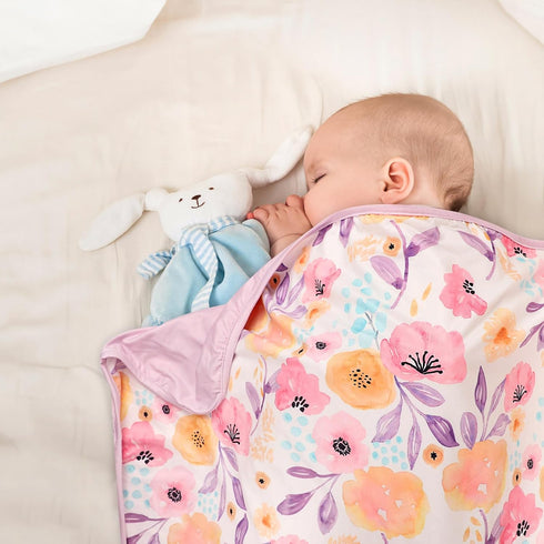 Hooyax Baby Blanket for Girls Boys, Jersey Knit Baby Swaddle Blanket, Double Layer Newborn Receiving Blanket, Soft Stretchy Nursery Blanket, 44 x ...
