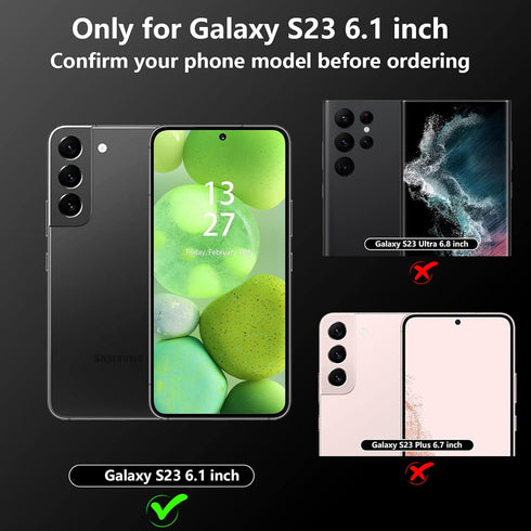 for Samsung Galaxy S23 Case,with Screen Protector,Waterproof Galaxy S23 Protective Case for Men Women,S23 Phone Case Heavy Duty Shock Proof,Green...