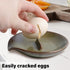 Egg Cracker & Spoon Holder, Spoon Rest for Kitchen, Ceramic Spoon Holder for Stove Top, Cooking Spoon Holder,Heat Resistant Utensil Rest for Count...