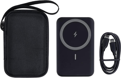 Khanka Hard Travel Case Replacement for Anker 621 622 633 Magnetic Battery (MagGo), 5000mAh 10000mAh Magnetic Wireless Portable Charger, Case Only...
