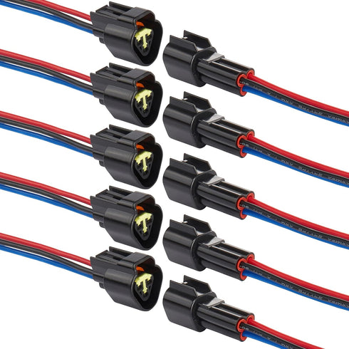 3 Pin Waterproof Connectors,16AWG Waterproof Electrical Car Auto Wire Connector,Male Female Quick Disconnect Wire Connectors for Car Truck Motorcy...