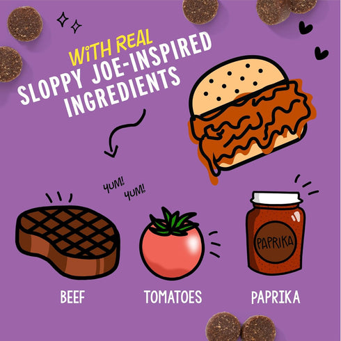 Crazy Dog Treat-Me! Mini Treats: Sloppy Joe - 4 oz....