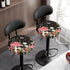 Kuiaobaty Round Chair Cover Pack of 2 pcs Bar Stool Cover Elastic Comfy Round Seat Cover Vanity Chairs Cover Slipcover for Home Office Bar Decor 1...