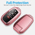 Compatible with Toyota Key Fob Cover with keychain,Key Shell Case for 2025 Camry 2021-2025 Venza,RAV4 Prime,Sienna, 2019-2025 Land Cruiser,Fortune...