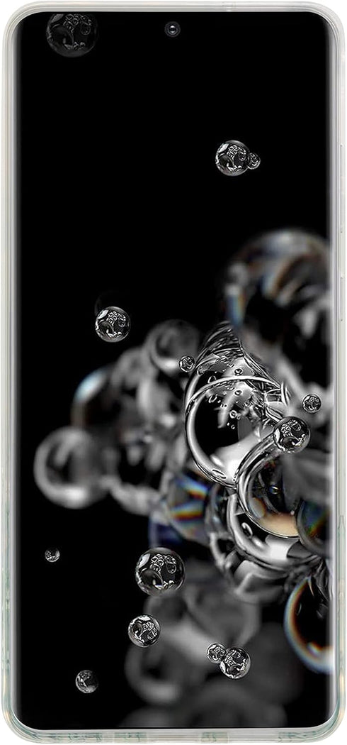 Flower Case for Samsung Galaxy S20 Ultra (6.9"), Floral Pattern Clear Slim Girly Design, Shockproof Protective Hard PC Back with Soft TPU Bumper P...