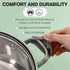 4 Pairs Silicone Pot Handle Covers Heat Resistant Silicone Pot Handle Covers Universal Fit for Pots Pans and Skillets Non-Slip Grip Protects Hands...