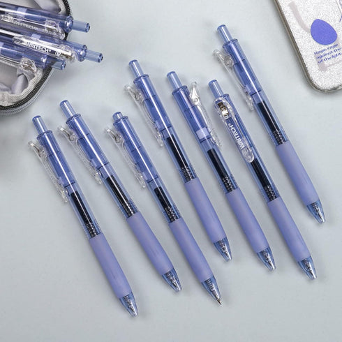 WRITECH Fine Point Gel Pens: Retractable 0.7mm Blue-Ink Color Pen for Journaling Smooth Writing Fine Point Tip Quick-dry Ink No Bleed Set 10ct...