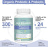 Probiotics for Women and Men 300 Billion CFU 24 Strains Probiotics with 15 Organic Herbs Prebiotics Blend Shelf Stable Probiotic Supplement for Di...