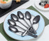 Black Teaspoons, Kyraton 6 Pieces 6.7" Stainless Steel Tea Spoons With Black Titanium Plating, Ice Cream Spoons, Dessert Spoon, Coffee Spoon,Golde...