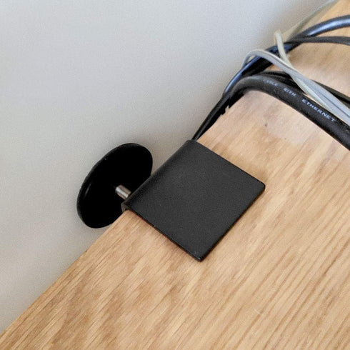 2 Pcs Adjustable Desk Wall Spacers - Table Wall Protectors, Desk Top Spacers, Wall Bumpers, Furniture Protectors (Black)...