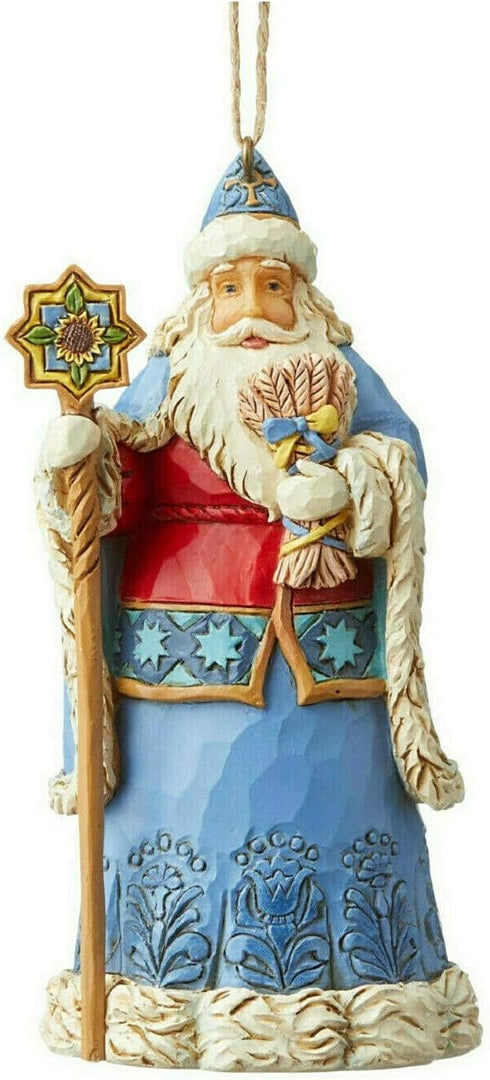 Enesco Jim Shore Heartwood Creek Santa's Around The World Ukraine Hanging Ornament, 4.72 Inch, Multicolor,6004308...