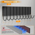 Magnetic Key Holder For Fridge With 10 Hooks, Magnetic Utensil Holder For Wall, Strong Magnetic Key Hanger Hooks Organizer, Magnent Key Rack For K...