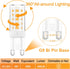 4-Pack G9 LED Bulb, 40 watt Halogen Replacement, Warm White 2700K, Non-dimmable T4 LED Bulb with G9 Bi Pin Base, 120V Small Light Bulbs for Chande...