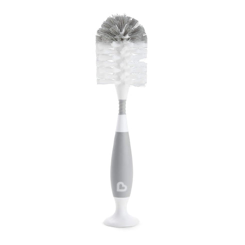 Munchkin® Baby Bottle and Sippy Cup Cleaning Set, Includes Countertop Drying Rack and Bristle Bottle Brush, Grey...