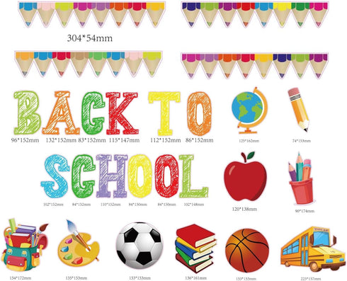 Back to School Classroom Bulletin Board Set Welcome Back to School Bulletin Board Decorations, Welcome Back to School Board, Back to School Bullet...