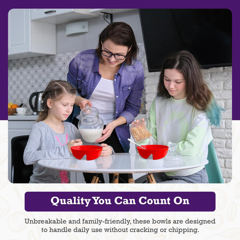 Just Solutions Crunch Anti-Soggy Cereal Bowl - Keeps Cereal Fresh & Crunchy | BPA Free | Microwave Safe | Ice Cream & Topping, Yogurt & Berries, F...