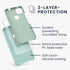 kwmobile Case Compatible with Google Pixel 4a Case - TPU Silicone Phone Cover with Soft Finish - Mint Matte...