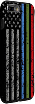 iPhone 7 Plus/8 Plus Police Military and Fire Thin Blue Green Red Line Flag Case...