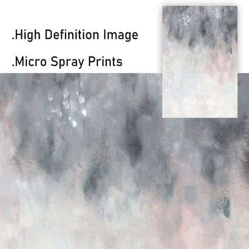 Gray White Abstract Art Blush Pink Canvas Painting for Bedroom Decor Gray Canvas Prints Abstract Gray Wall Art for Living Room Office Wall Decor A...