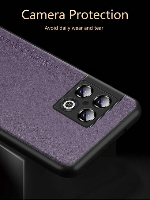 for OnePlus 10 Pro Case 5G, Soft TPU Artificial Leather Back, Extremely Light Ultra-Light Cover, Anti-Fingerprint-Scratch Camera Protection Phone ...