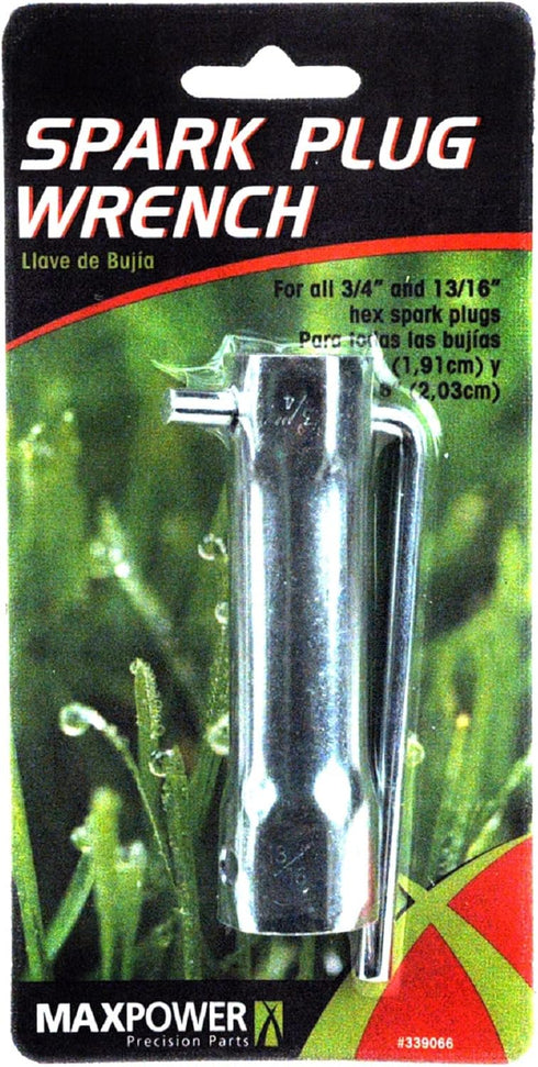 Maxpower 339066 Universal Spark Plug Wrench for 3/4 Inch Hex Short Plugs, 13/16 Inch Standard Plugs...