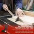 Saw table height ruler, table saw depth measuring ruler double scale, woodworking DIY height measurement tool (Reddish black)...