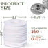 101PCS Candle DIY Tools Set — 200FT Candle Wick Roll and 100PCS Metal Tabs for Candle Making Supplies Candle Wick Spool White Woven Candle Wicks f...