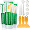 3 Pcs Wall Mending Agent Wall Repair Cream,Safe Mend Wall Repair Kit, Drywall Repair Kit with 3 Scraper,Quick Easy Solution to Fill The Holes and ...