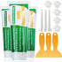 3 Pcs Wall Mending Agent Wall Repair Cream,Safe Mend Wall Repair Kit, Drywall Repair Kit with 3 Scraper,Quick Easy Solution to Fill The Holes and ...