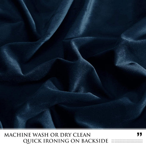 StangH Navy Blue Valances Curtains - Luxury Velvet Txture Tier Curtains Rod Pocket Top Home Fashion Short Curtains for Bedroom Gallery Office Wind...