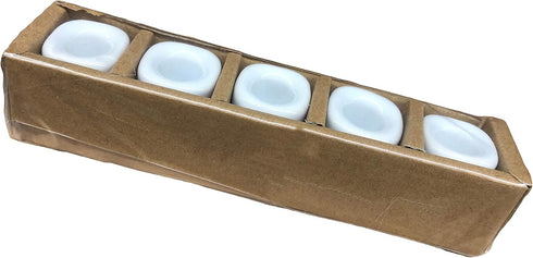 Clarity & Muse 5 Pcs Ceramic Chime Ritual Spell Candle Holders - White...