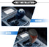 Automatic Gear Shift Knob Compatible for Toyota Highlander 2014-2019, Durable Faux Leather Plastic Black Red Drilled Mahogany Pattern...