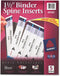 Avery-Dennison 89105 Binder Spine Inserts, 1-1/2-Inch Capacity, 25/PK, White...