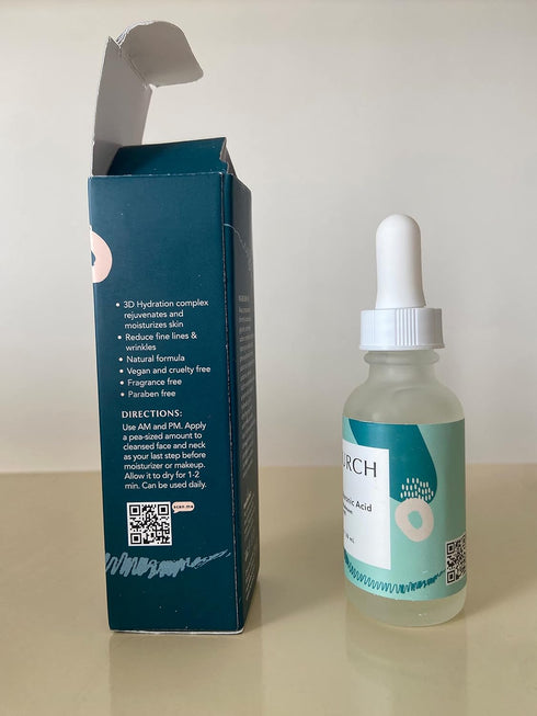 Pure Hyaluronic Acid Serum for Face + Snow Mushroom + Vitamin B5 | Natural & Lightweight | Vegan, Clean, & Fragrance Free | Moisturizer Hydrates D...