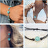 70Pcs Tibetan Style Teardrop Turquoise Connector Charms Round Bohemian Earring Charms Retro Antique Silver Western Link Charms for DIY Boho Neckla...