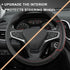 GIANT PANDA Steering Wheel Cover for Chevy Silverado - Car Steering Wheel Cover for Chevrolet Colorado Tahoe -Black+Red Trim...
