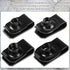 25 Pcs Extruded U Type Nuts Bumper Fender U Style Clip on Nut Extruded U Style Nuts Spring Nuts Black U Style Fasteners for Automotive Metal Fende...