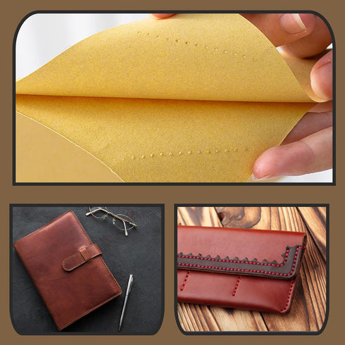 LUNARM 1 PCS Tracing Wheel Sewing Tool - Professional Stitch Marking Spacer, 4mm Leather Needle Point Tracing Wheel with Wooden Handle for Arts an...