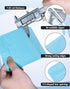 100 Pack Resealable Packaging Bags for Small Business Double-Sided Color Smell Proof Bags for Food Storage Flat Bags (Blue, 2.7" x 3.8")...