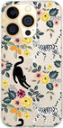 Blingy's Compatible for iPhone 13 Pro Max Case (6.7 inch), Cute Cat Style with Flower Pattern Fun Floral Animal Design Transparent Soft TPU Protec...