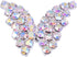 KAOYOO 10Pcs Crystal Rhinestone Butterfly Embellishments Buttons Sew on Buttons for DIY,Decoration(20mm/AB)...