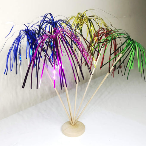 Allazone Cocktail Picks Firework Party Picks, 120 PCS Firework Cake Toppers, Sandwich & Cocktail Picks, Toothpicks for Cake Decoration, Party Supp...