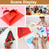 40 Sheets Christmas Red Cardstock 8.5 x 11 Craft Paper, 200gsm/75lb Premium Paper Card Stock for DIY Cards Making, Greeting Cards, Wedding Invitat...