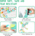 Koty Baby Hanging Toys, Plush Animals Baby Rattle Crinkle Squeaky Toys, Car Seat Stroller Mobile Toys for 0 3 6 9 12 Months, Sensory Learning Toys...