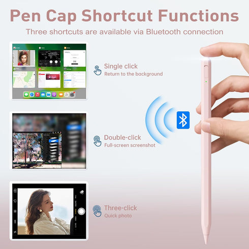 Uogic Stylus Pen for iPad 2018-2023 with Bluetooth, Active for Apple iPad 10th/9th/8th/7th/6th Generation, iPad Pro 11/12.9 inch, iPad Air 5th/4th...