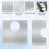 6 PCS Hinge Repair Kit Plate for Cabinet Hinges Repair Fixing Plates Stainless Steel Cabinet Hinge Repair Plate with Mounting Screw Hinge Repair R...